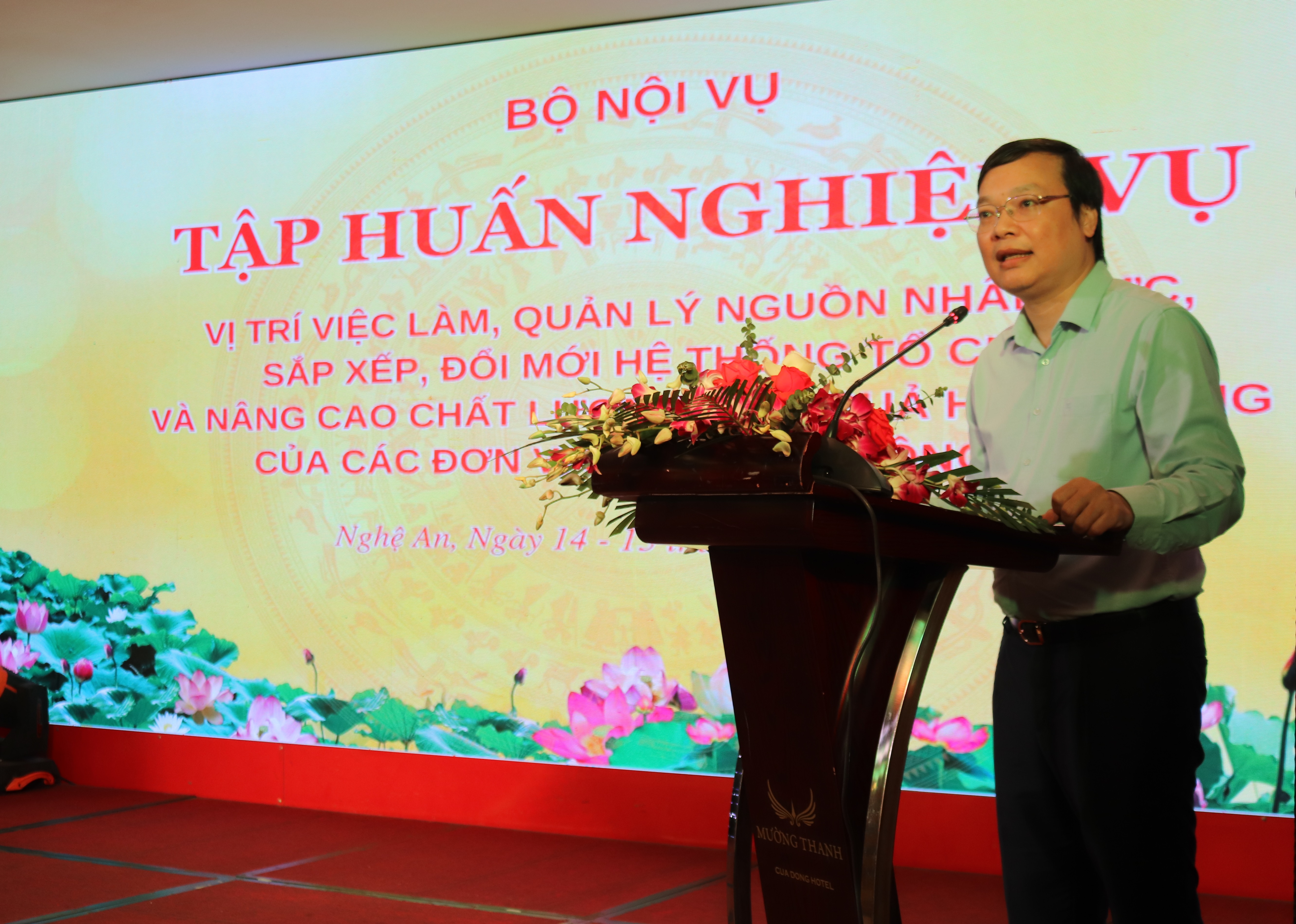 Th? tru?ng Truong H?i Long - Phát bi?u khai m?c l?p B?i du?ng